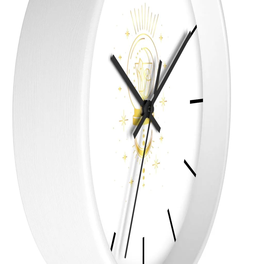 Yoga Spiritual Meditation Wall clock - Intuition 111 Angel Number