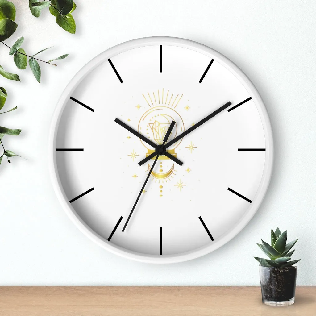 Yoga Spiritual Meditation Wall clock - Intuition 111 Angel Number
