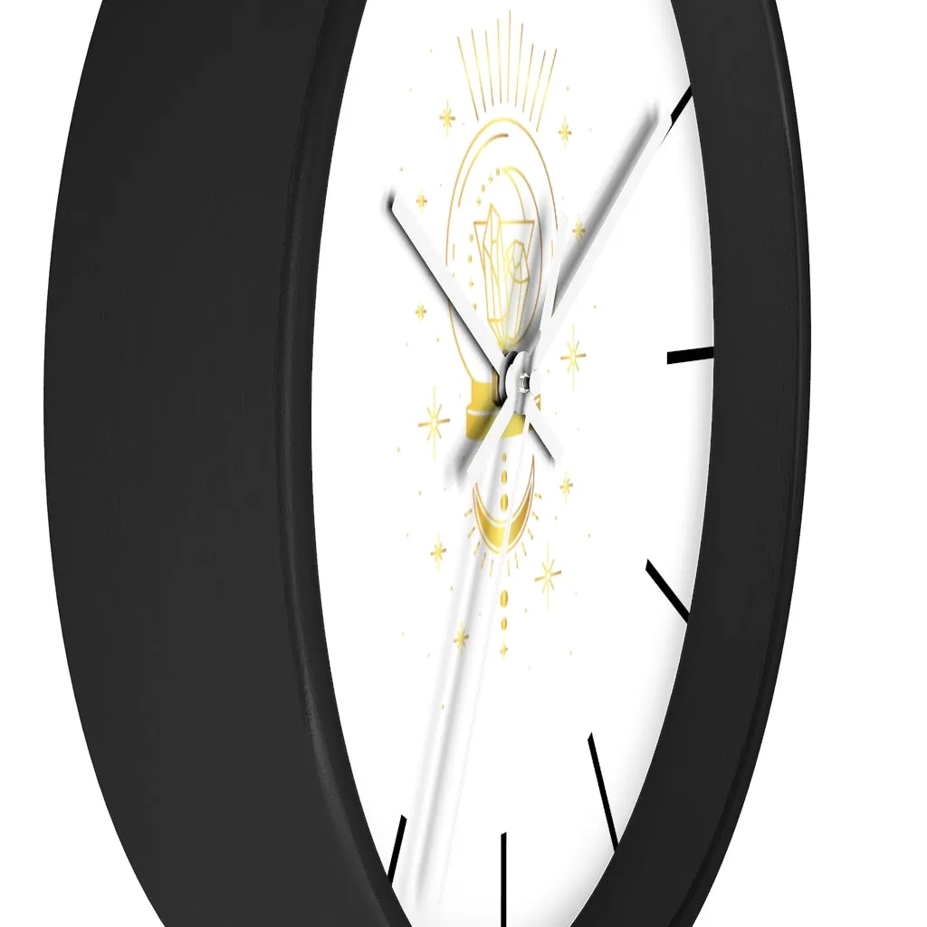 Yoga Spiritual Meditation Wall clock - Intuition 111 Angel Number