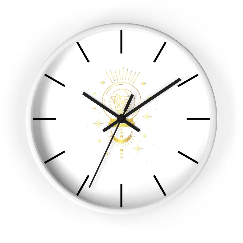 Yoga Spiritual Meditation Wall clock - Intuition 111 Angel Number