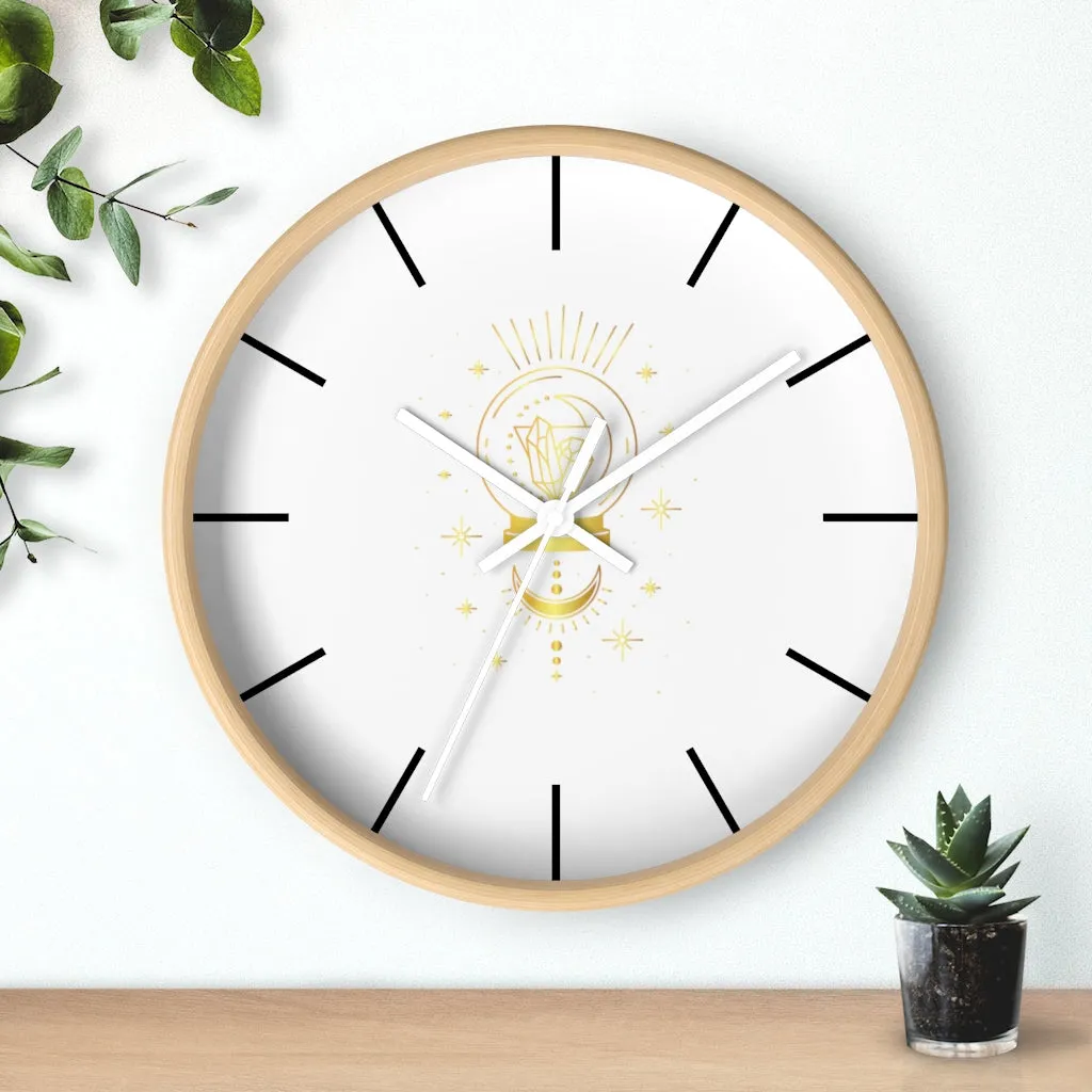 Yoga Spiritual Meditation Wall clock - Intuition 111 Angel Number