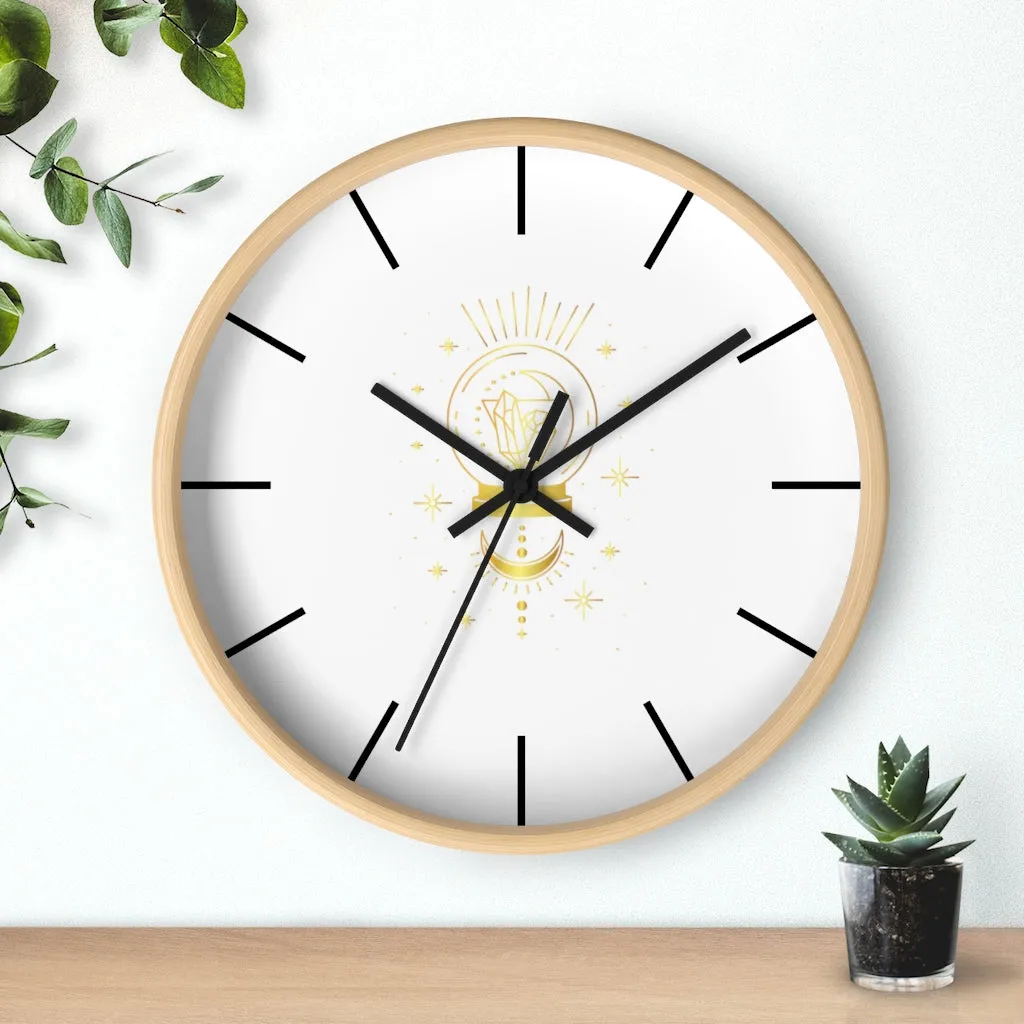 Yoga Spiritual Meditation Wall clock - Intuition 111 Angel Number