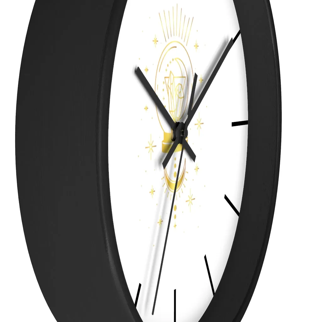 Yoga Spiritual Meditation Wall clock - Intuition 111 Angel Number