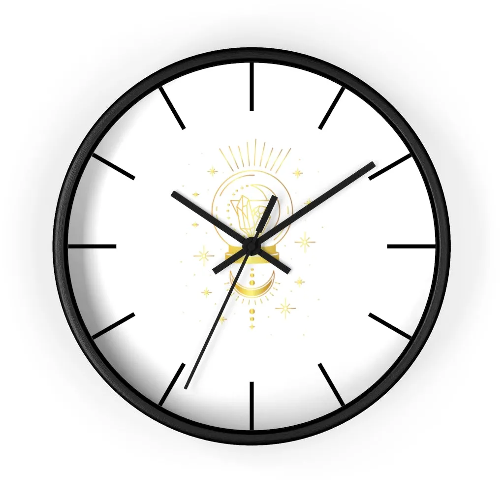 Yoga Spiritual Meditation Wall clock - Intuition 111 Angel Number