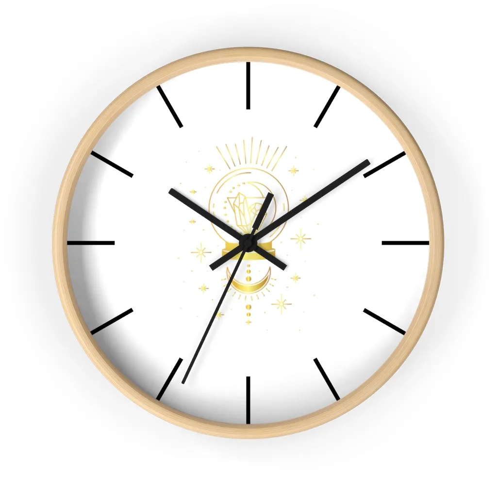 Yoga Spiritual Meditation Wall clock - Intuition 111 Angel Number