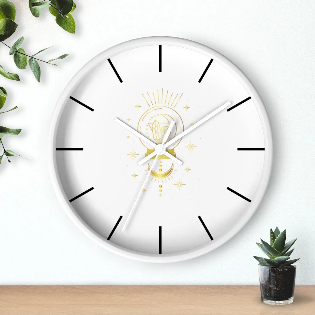Yoga Spiritual Meditation Wall clock - Intuition 111 Angel Number